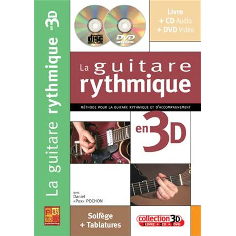 Pochon Daniel Pox - Guitare Rythmique en 3d Methode de Guitare + Cd + Dvd