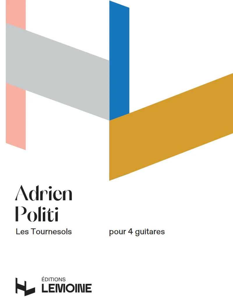 Politi Adrien - Les tournesols pour 4 guitares + conducteur et parties séparéees