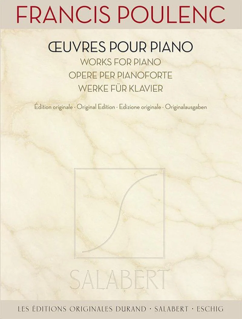 Poulenc Francis - Oeuvres pour Piano