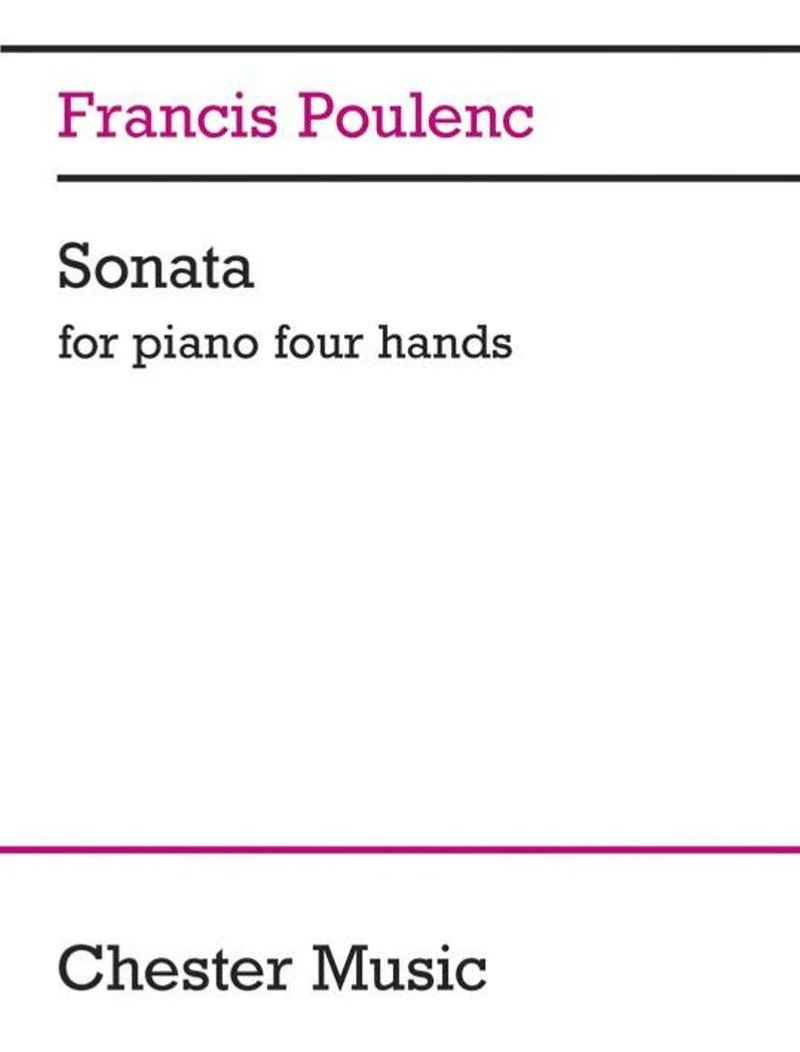 Poulenc Francis - Sonate - Piano A 4 Mains