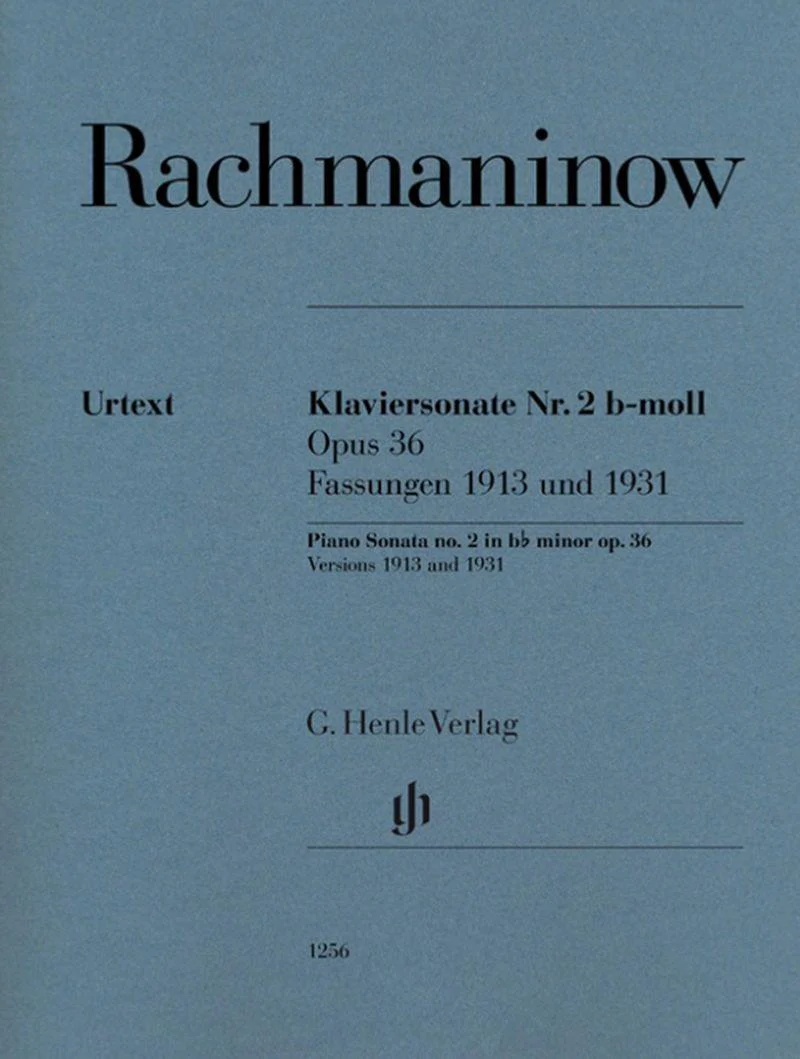 Rachmaninoff Serguei - Sonate N2 Opus 36 Sib Mineur (versions 1913 et 1931) - Piano