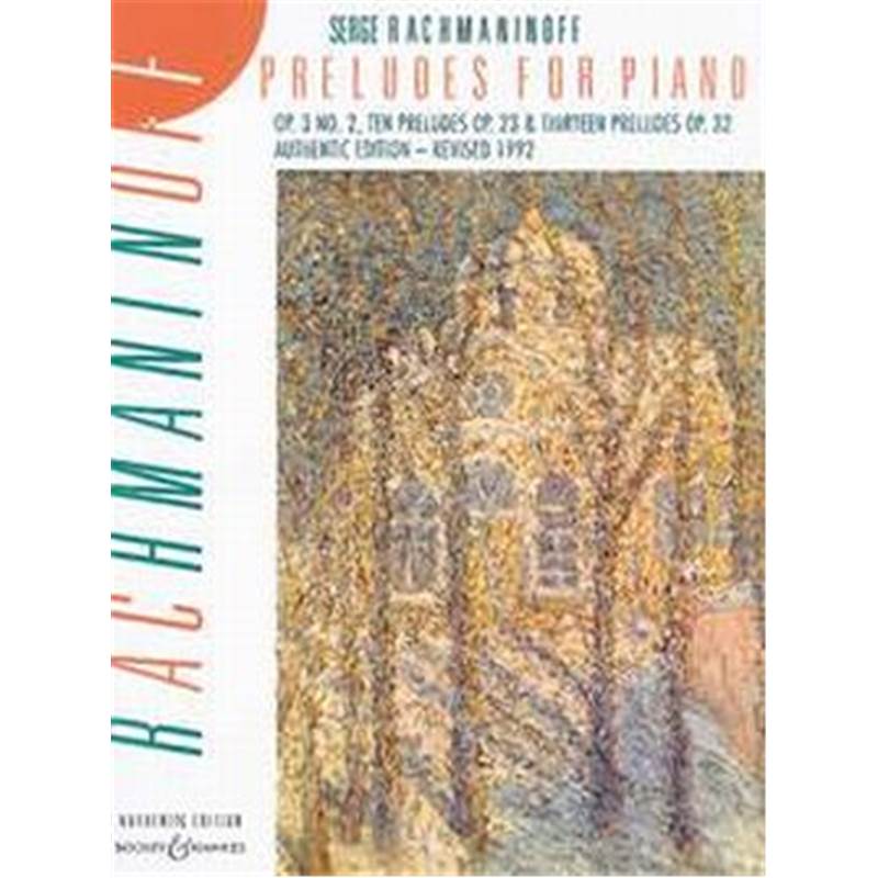 Rachmaninov Serguei - Preludes Opp.23 Et32 Rev.1992 Piano
