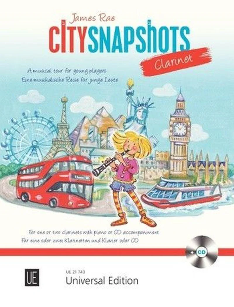 Rae Jame - City Snapshots +cd - Clarinettes (1-2) et Piano