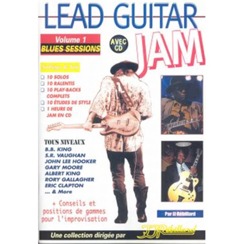 Rebillard Jean Jacques - Lead Guitar Jam Blues Sessions Vol.1 + Cd