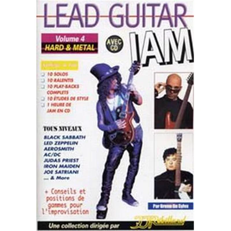 Rebillard Jean Jacques - Lead Guitar Jam Vol.4 Hard & Metal + Cd