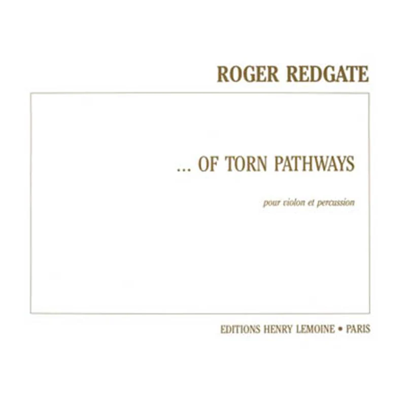 Redgate Roger - ...of Torn Pathways - Violon et Percussion