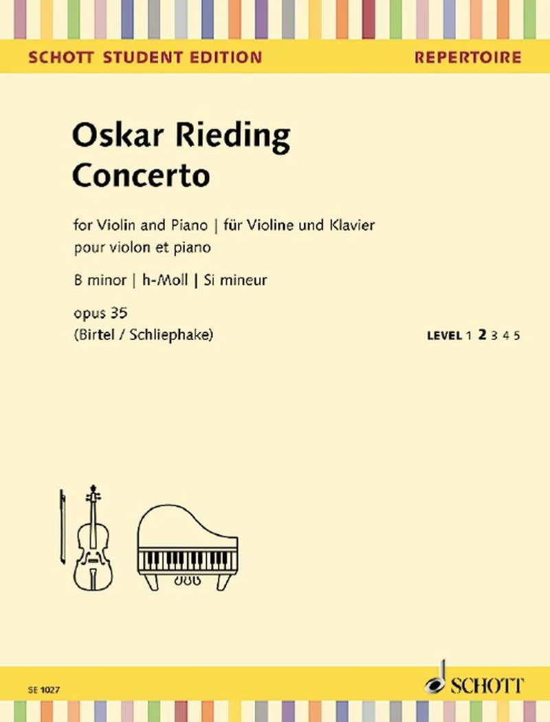 Rieding Oskar - Concerto Opus 35 en Si Mineur - Violon et Piano