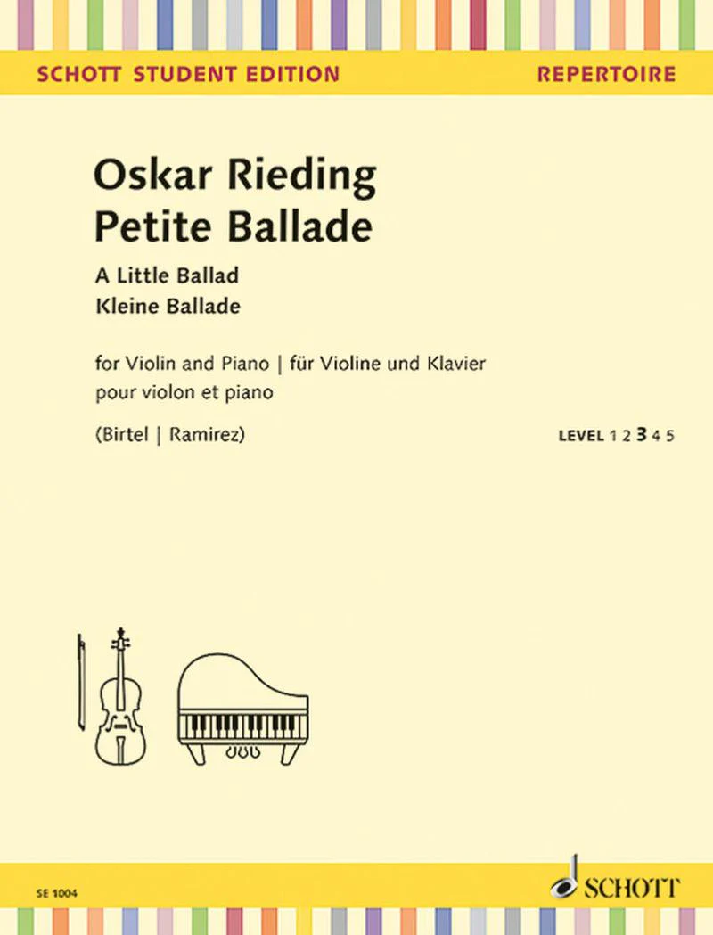Rieding Oskar - Petite Ballade - Violon et Piano