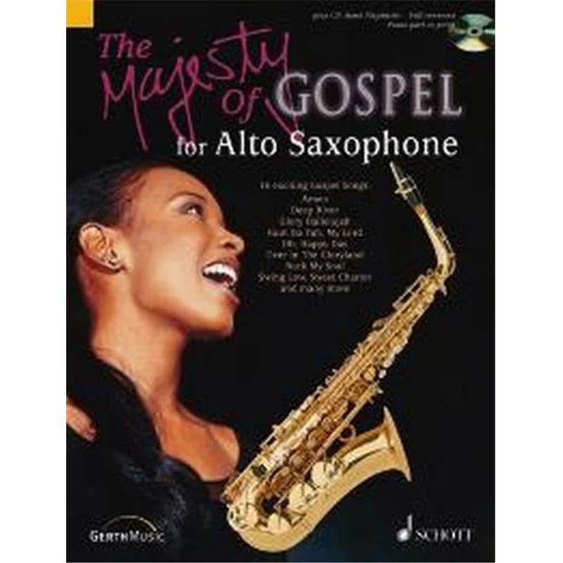 Rieger Jochen (arr) - Majesty Of Gospel (16 Gospels Celebres) + Cd Saxophone Mib / Piano Ad Libitum