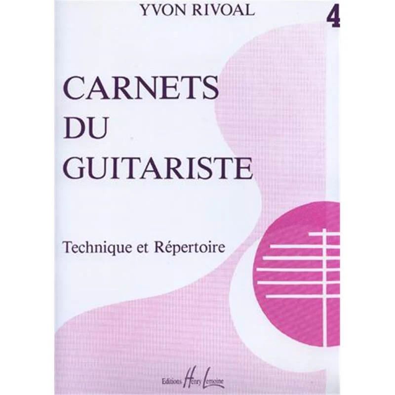 Rivoal Yvon - Carnets du Guitariste Vol.4 - Guitare