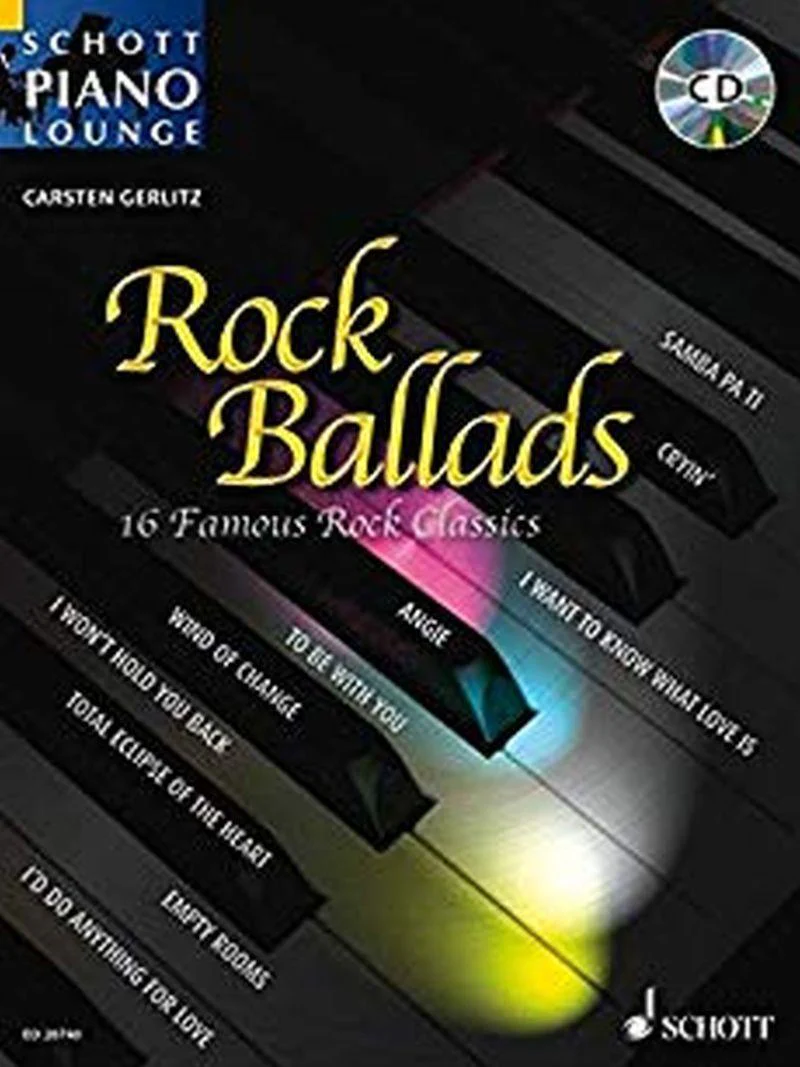 Rock Ballads Vol.1 (arrangements par Gerlitz Carsten) +cd - Piano