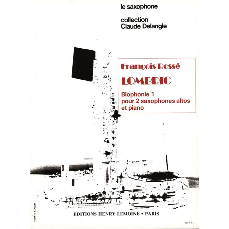 Rosse Francois - Lombric - 2 Saxophones et Piano