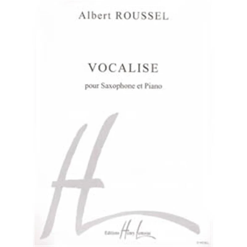 Roussel Albert - Vocalise - Saxophone Mib et Piano