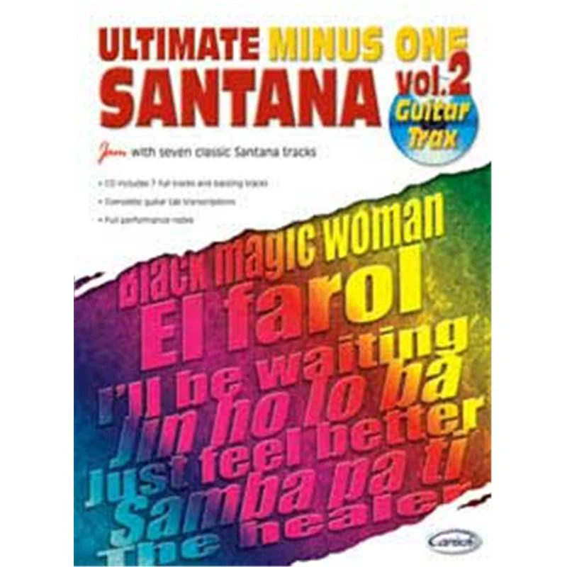 Santana Carlos - Ultimate Minus One Vol.2 Guitar Trax + Cd