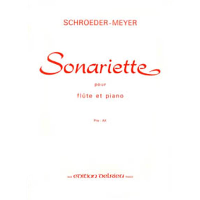 Schroeder-meyer H - Sonariette - Flute et Piano