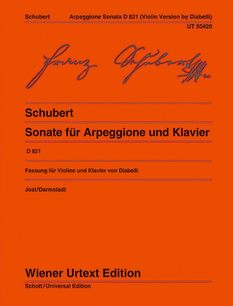 Schubert Franz - Sonate Arpeggione D821 - Violon et Piano