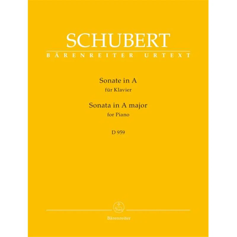 Schubert Franz - Sonate D959 la Majeur - Piano