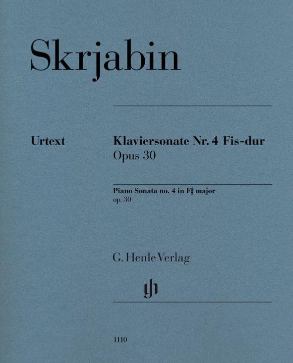 Scriabine Alexandre - Sonate No4 Op.30 en Fa# Majeur - Piano