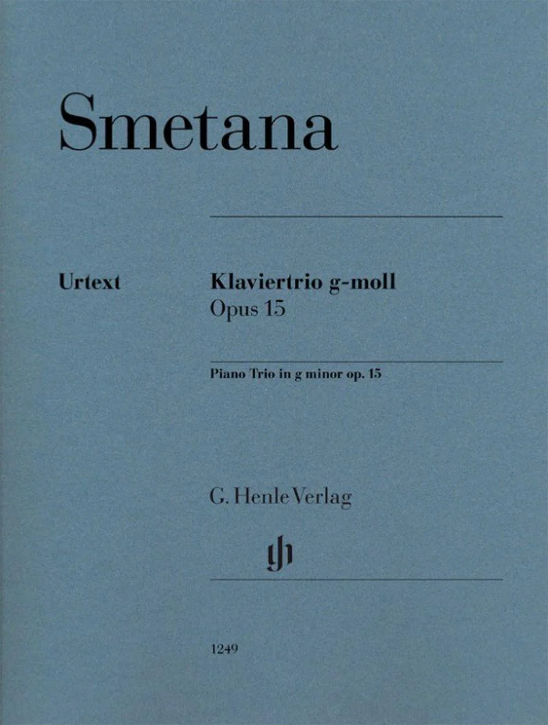 Smetana Bedrich - Trio Piano et Cordes Opus 15 en Sol Mineur - Parties Separees