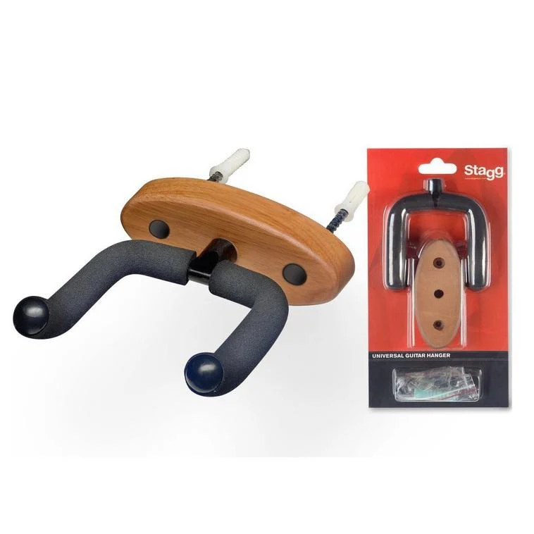 Support Guitare Stagg Mural Platine Bois Guh-wn-ova