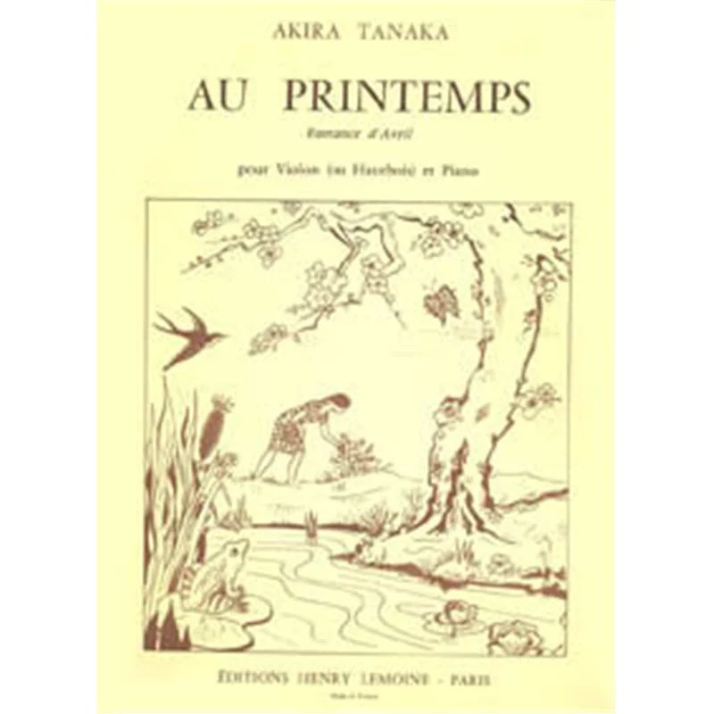 Tanaka Akira - Au Printemps - Romance D'avril - Violon ou Hautbois et Piano