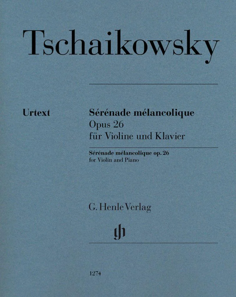Tchaikovsky Piotr Ilitch - Serenade Melancolique Opus 26 - Violon et Piano