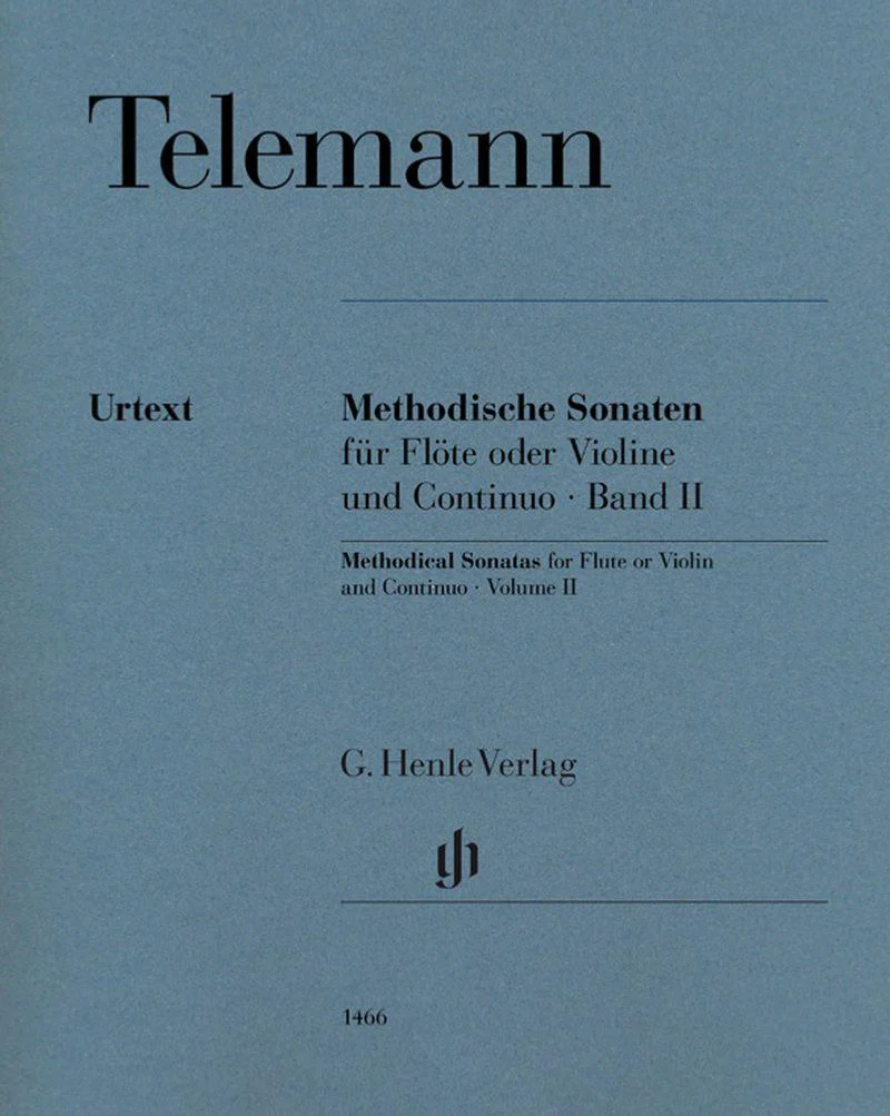 Telemann Georg Philipp - Sonates Methodiques Vol.2 - Flute ou Violon et Basse Continue