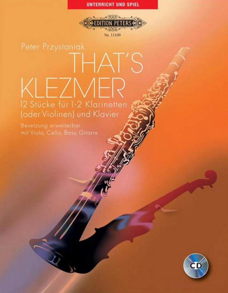 That's Klezmer +cd (12 Pieces) - 1 ou 2 Clarinettes et Piano