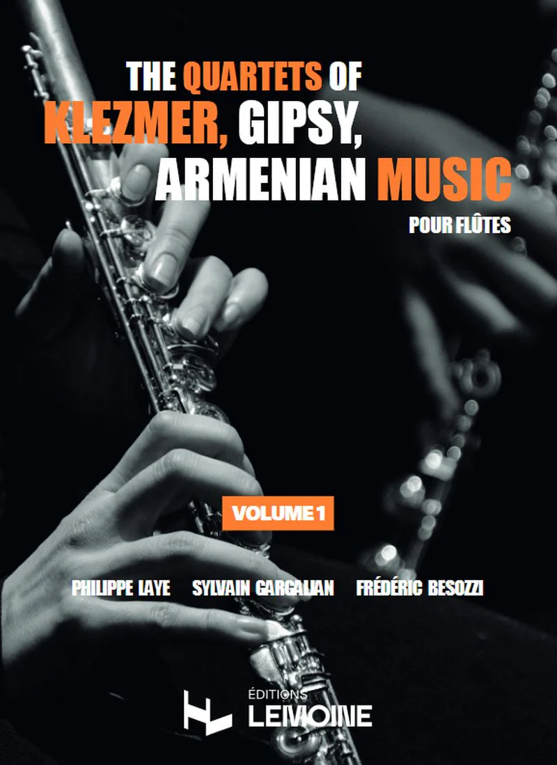 The quartets of klezmer, gipsy, armenian music V1 pour flûtes - Conducteur et parties séparées