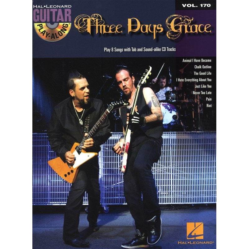 Three Days Grace - Guitar Play Along Vol.170 + Cd