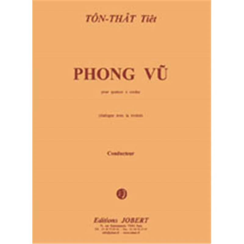 Ton That Tiet - Phong-vu - Quatuor A Cordes (conducteur et Parties)