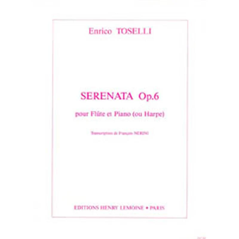 Toselli Enrico - Serenata Op.6 (transcription de François Nérini) - Flûte traversière et Piano