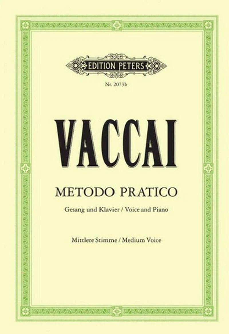 Vaccai Nicola - Methode Pratique (it-all-fr-ang) - Voix Moyenne et Piano