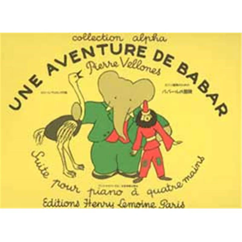 Vellones Pierre - Aventure de Babar - Piano A 4 Mains