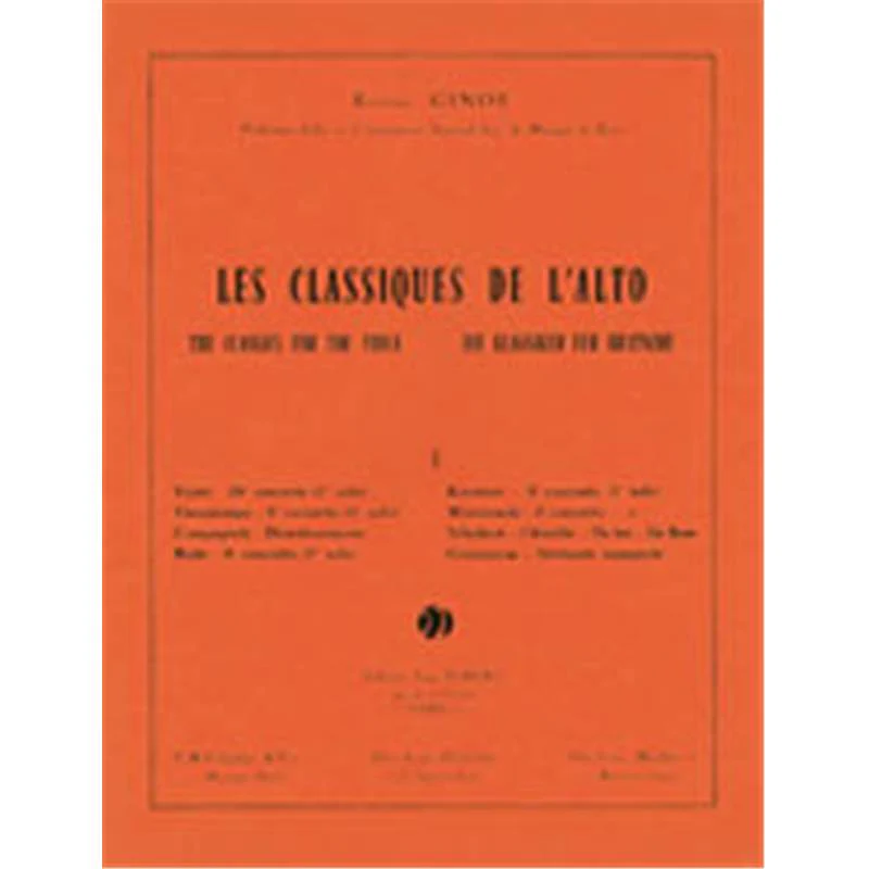 Vieuxtemps Henri - Concerto N°5 - Premier Solo - Alto et Piano