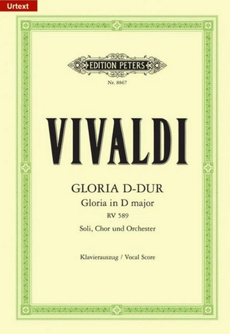 Vivaldi Antonio - Gloria Rv589 en Re Majeur - Chant et Piano