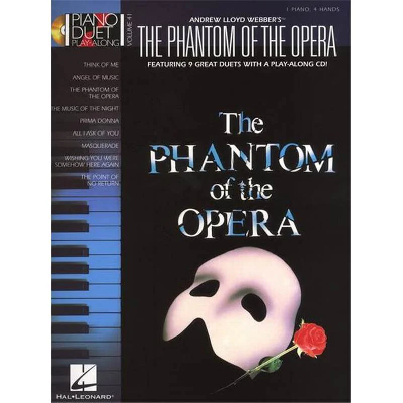 Webber Andrew Lloyd - Piano Duet Play Along Vol.41 Phantom Of The Opera + Cd