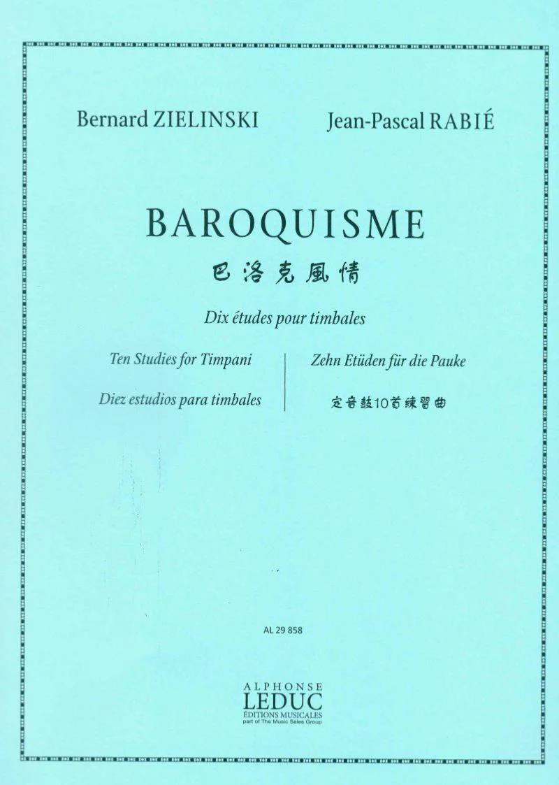 Zielinski Bernard / Rabie Jean-pascal - Baroquisme - Timbales