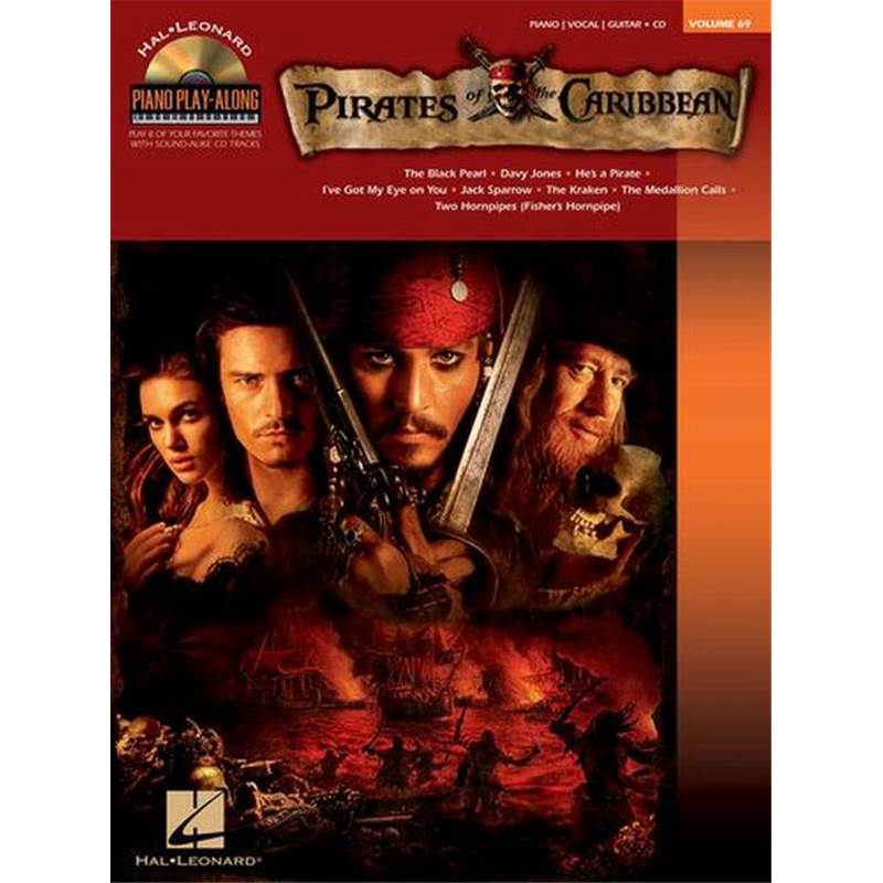 Zimmer / Badelt - Piano Play Along Vol.069 Pirates Of The Caribbean + Cd